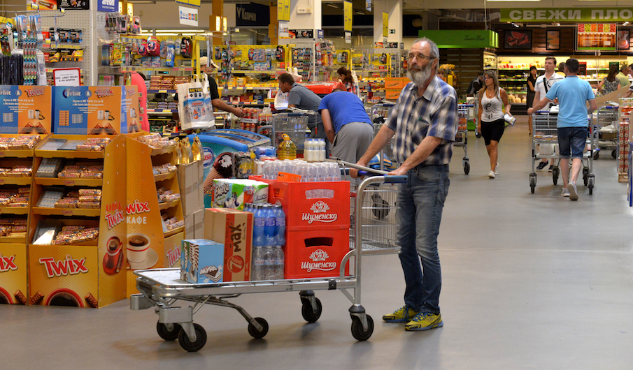 Супермаркет магазин в Германии
